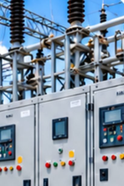 LV switchgear panels at a substation